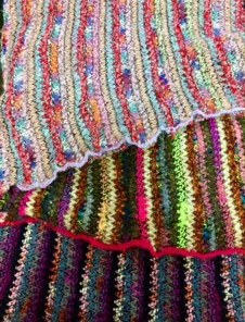Bolton Designs handmade multicolour wool shawls